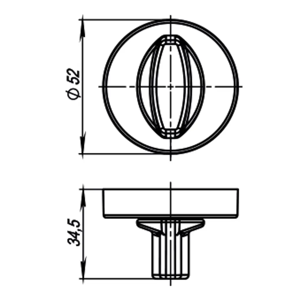 Завёртка Armadillo BK6 URB ЦАМ цвет матовый никель STLM-2119005 - Вид №4