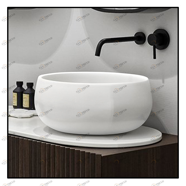 BATO Накладная раковина на столешницу  круглая Ceramica Cielo 