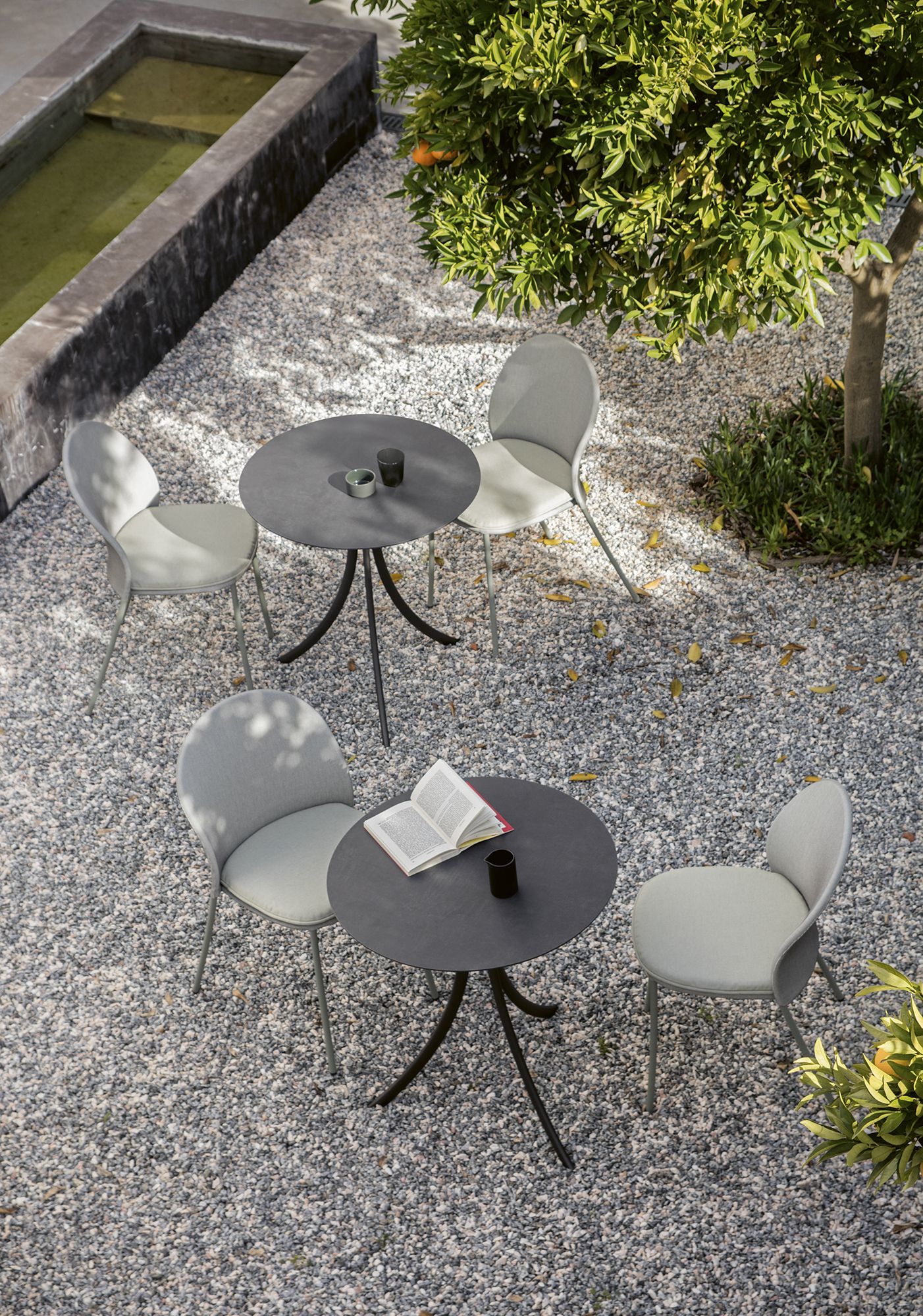 Круглый садовый стол из нержавеющей стали EXPORMIM ARCH-00133460 - Вид №5