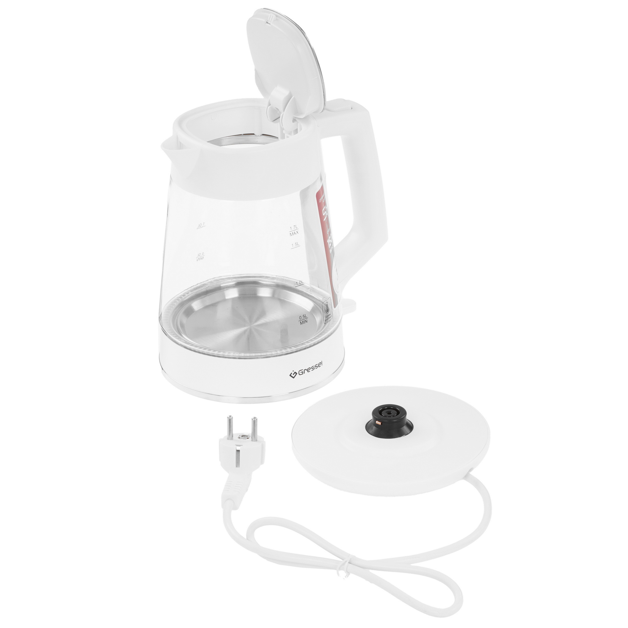 9256874 Электрочайник Gressel RGRK-771114 белый STDN-0082452 - Вид №5