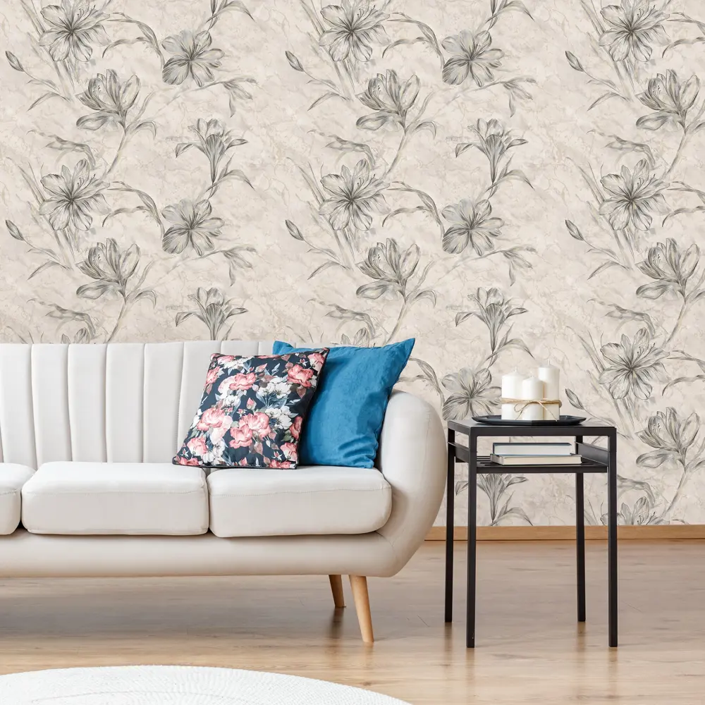 Обои флизелиновые Victoria Stenova Lili бежевые 1.06 м VS 281116 STLM-2116400 - Вид №2