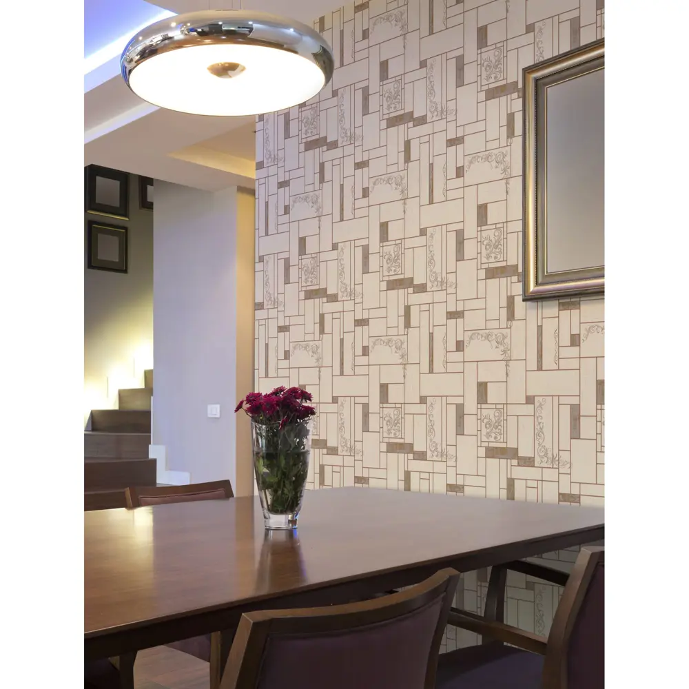 Обои виниловые Home Color Ceramica бежевые 0.53 м 510-21 STLM-2113837 - Вид №3