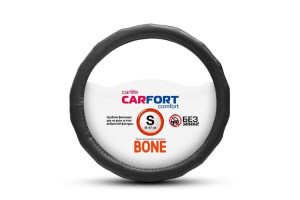 16377434 Оплетка Bone рельефные ребра, черная, S 60365 Carfort