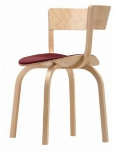 Thonet Деревянный стул с подлокотниками со встроенной подушкой 404