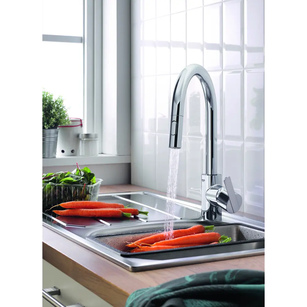 Смеситель для кухни GROHE Feel выдвижной, цвет хром Feel Clova STLM-2209415 - Вид №10