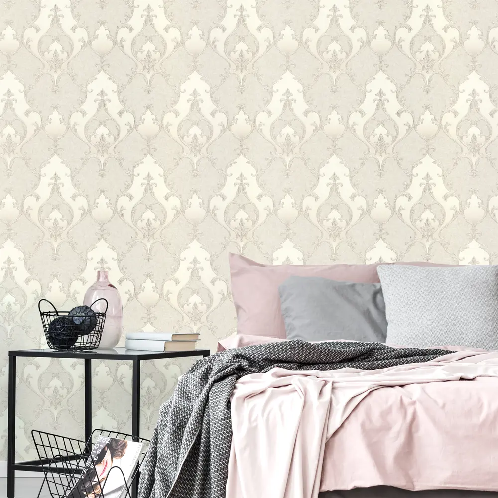 Обои флизелиновые Wall Decor Бухара бежевые 1.06 м 75142-12 STLM-2201276 - Вид №2