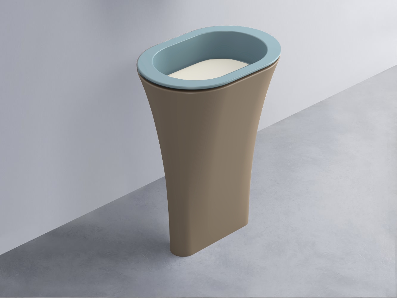 AMLA65-PL+AMPILO-TL+AMCOLO-AN Раковина Amedeo Ovale отдельностоящая cielo Enjoy + Amedeo Ceramica Cielo