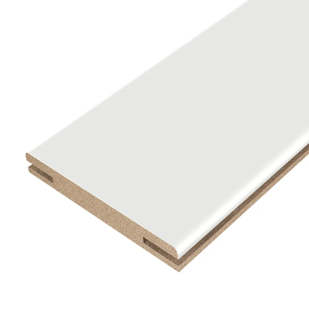 Добор дверной коробки Лион телескопический 2150x100x10 мм Hardflex ламинация цвет белый жемчуг МАРИО РИОЛИ STLM-2052558