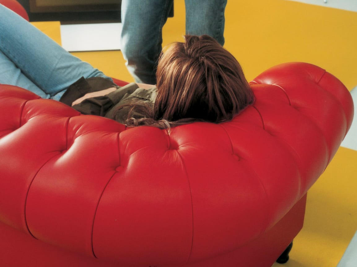 3-местный капитонный диван Poltrona Frau коллекция - диваны и кресла ARCH-00139438 - Вид №1