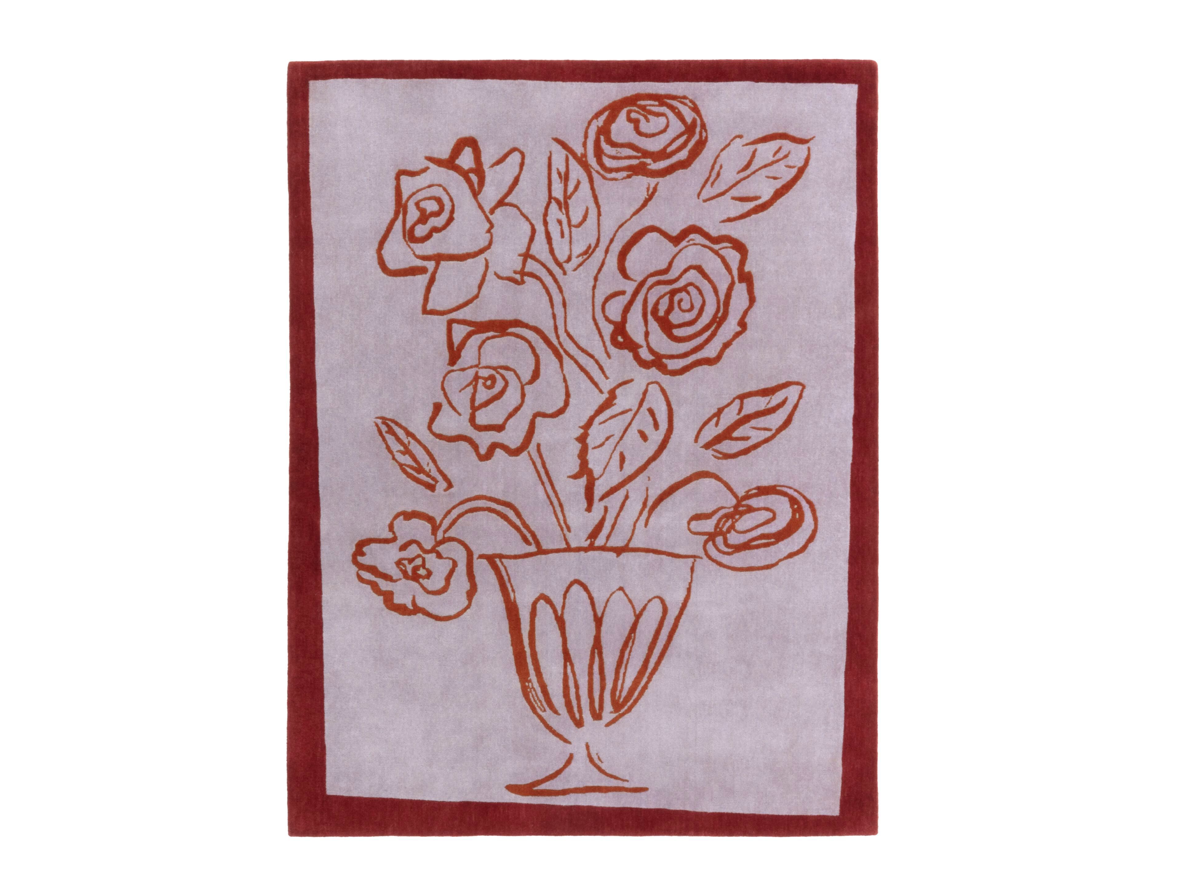 Шерстяной цветочный ковер ручной работы cc-tapis Chateau Orlando ARCH-00145984 - Вид №1