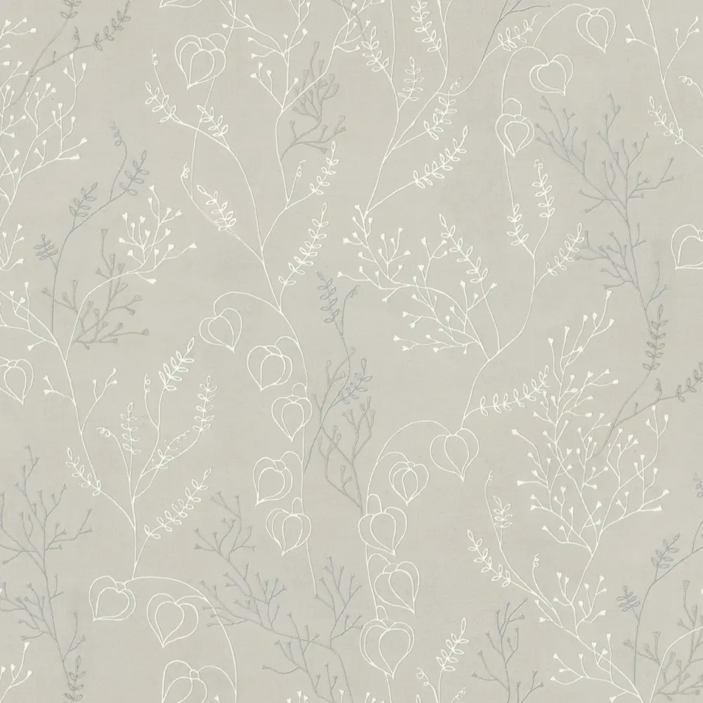 EURO DECOR Обои Physalis бежевые с растительным орнаментом 89426578 STLM-1577455 - Вид №1