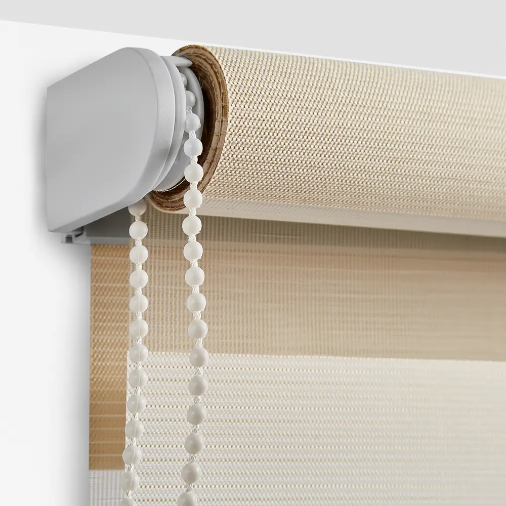 Штора рулонная день-ночь Порто 80x160 см бежево-молочная MIAMOZA STLM-2098935 - Вид №2