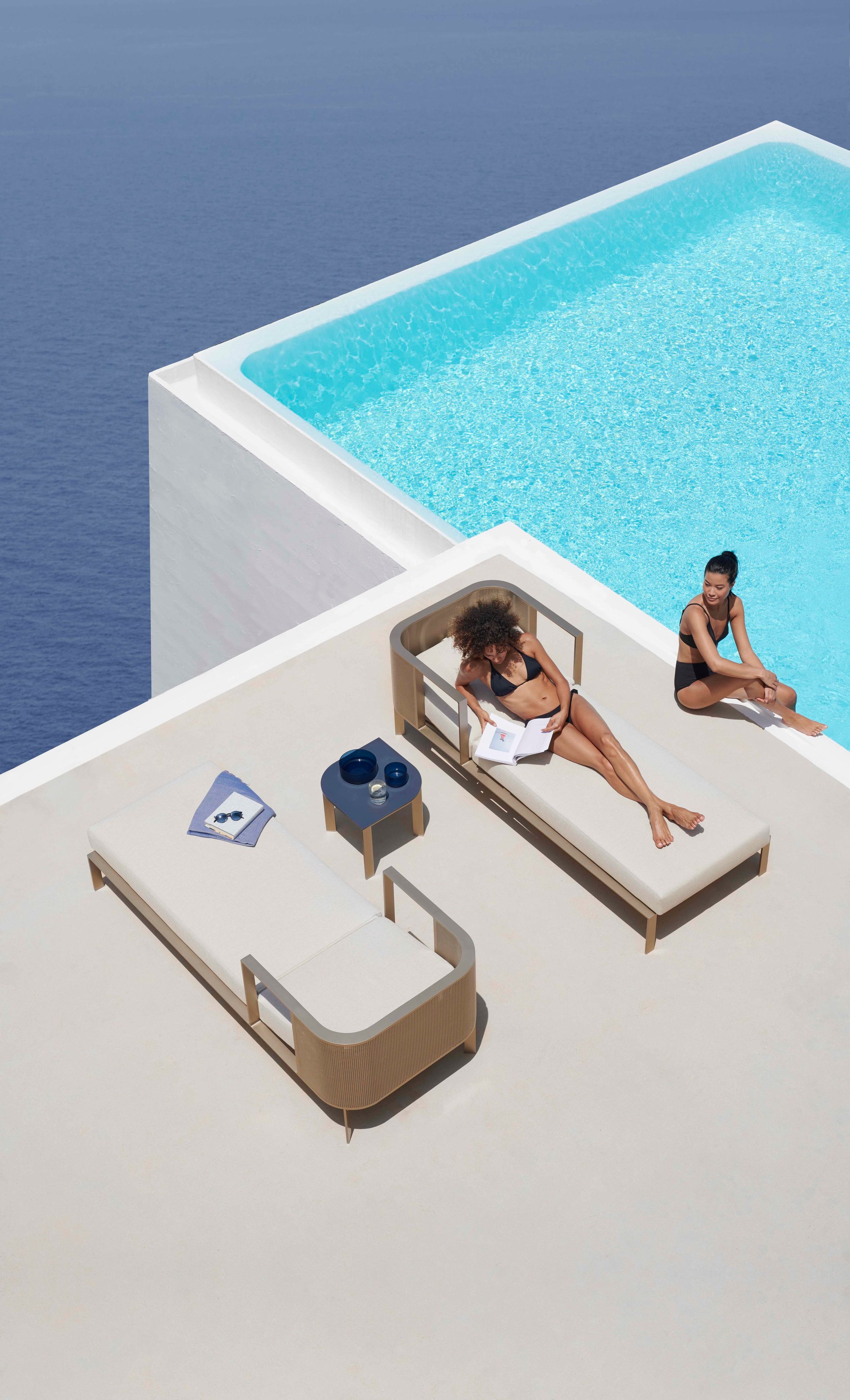 Квадратный фарфоровый журнальный столик GANDIABLASCO Solanas ARCH-00092000 - Вид №4