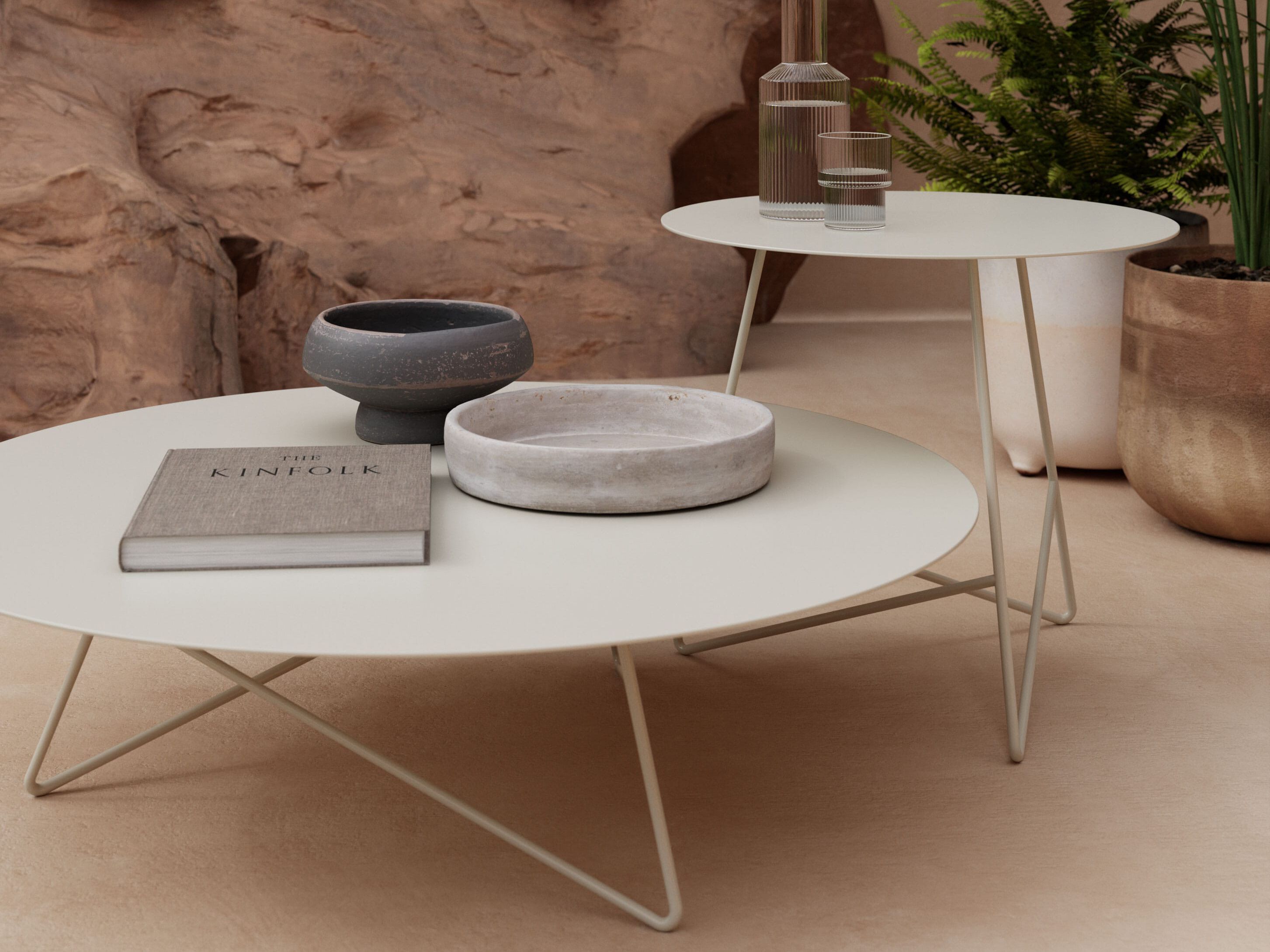 Круглый металлический садовый журнальный столик MEMEDESIGN ERMIONE OUTDOOR ARCH-00117548