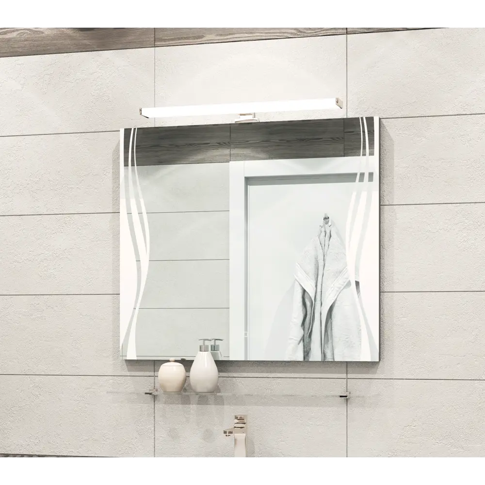 Полка для ванной Vigo 70х12 см стекло Без серии STLM-2182283 - Вид №5