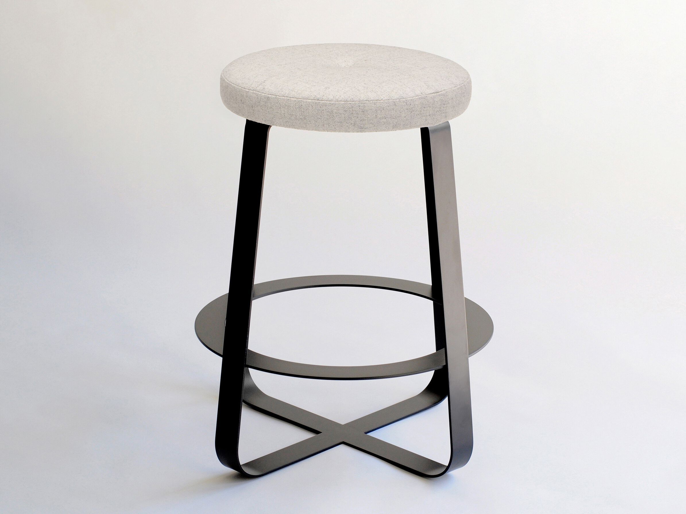Высокий стул из металла и ткани с мягким сиденьем Phase Design Primi ARCH-00068815 - Вид №1