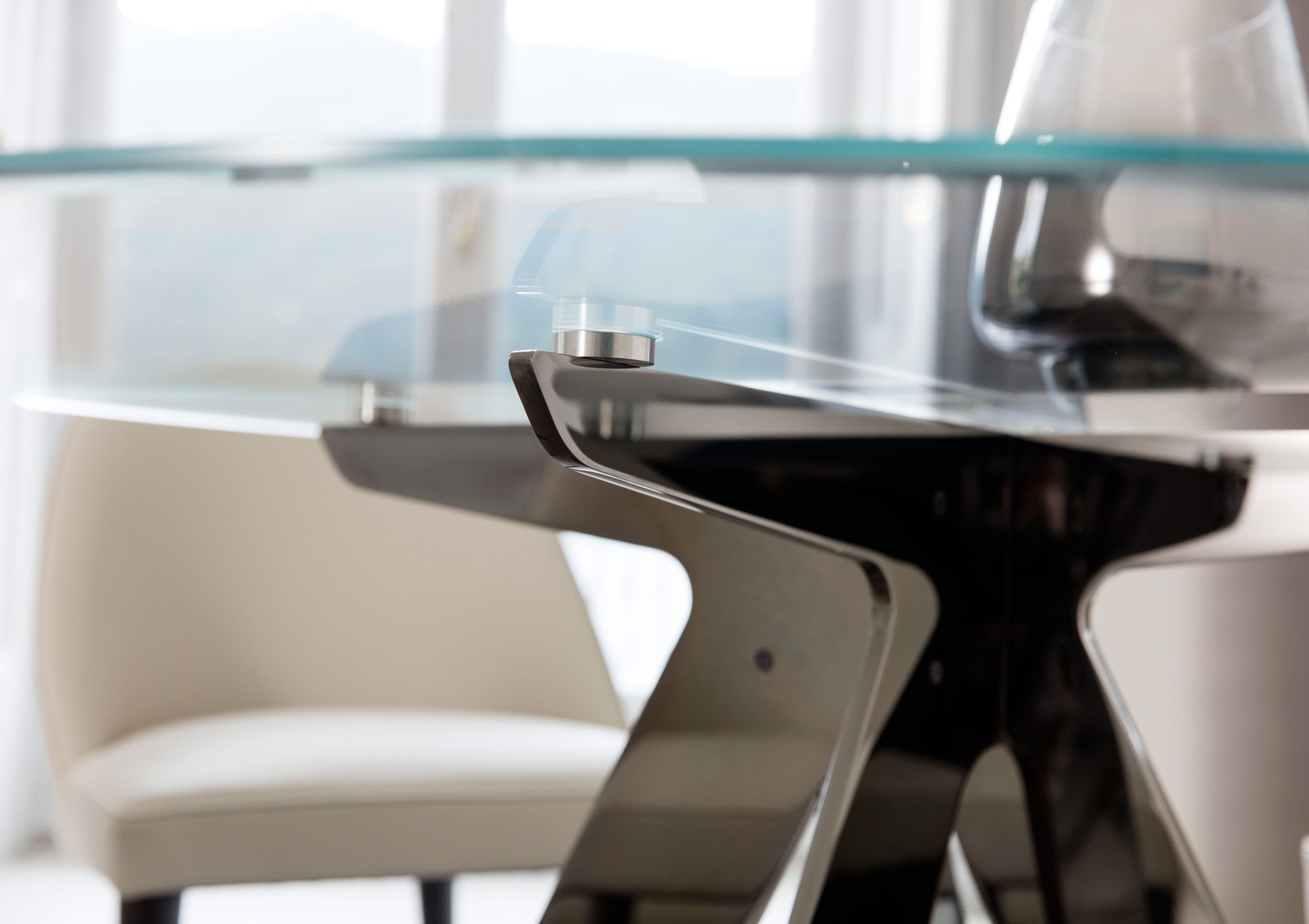 Круглый Хрустальный стол для гостиной BertO RING ARCH-00132435 - Вид №1