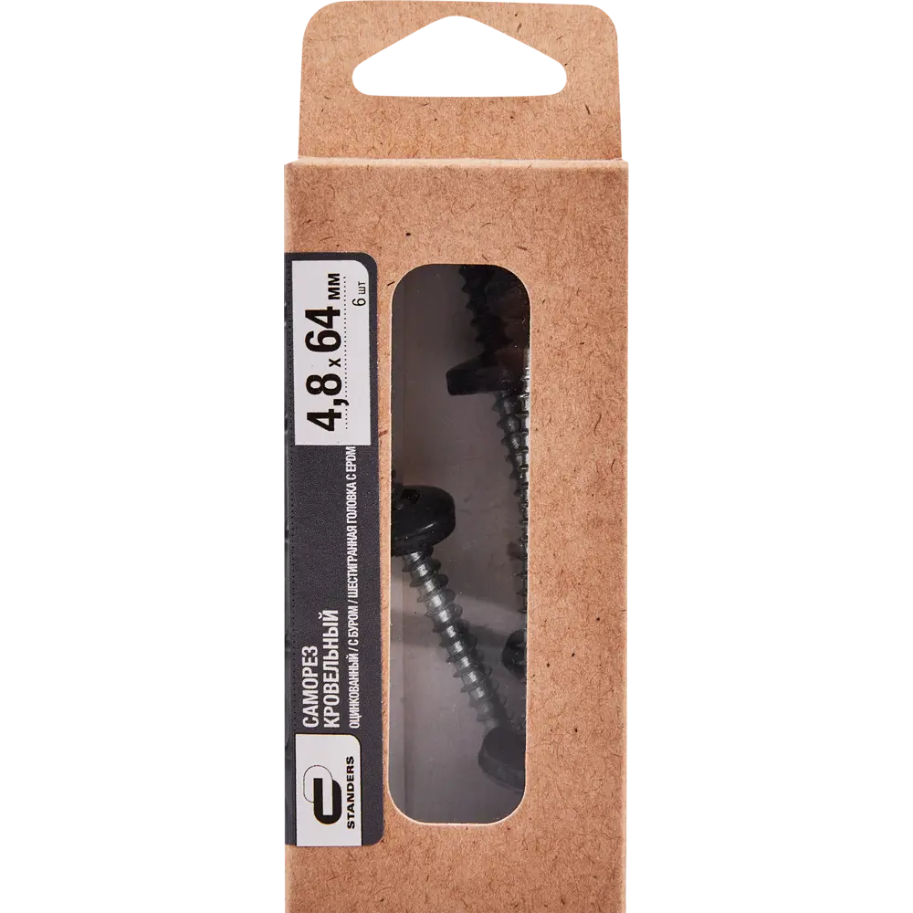 Саморезы кровельные STANDERS с буром для металлочерепицы и профнастила 89213022 STLM-1011284 - Вид №3