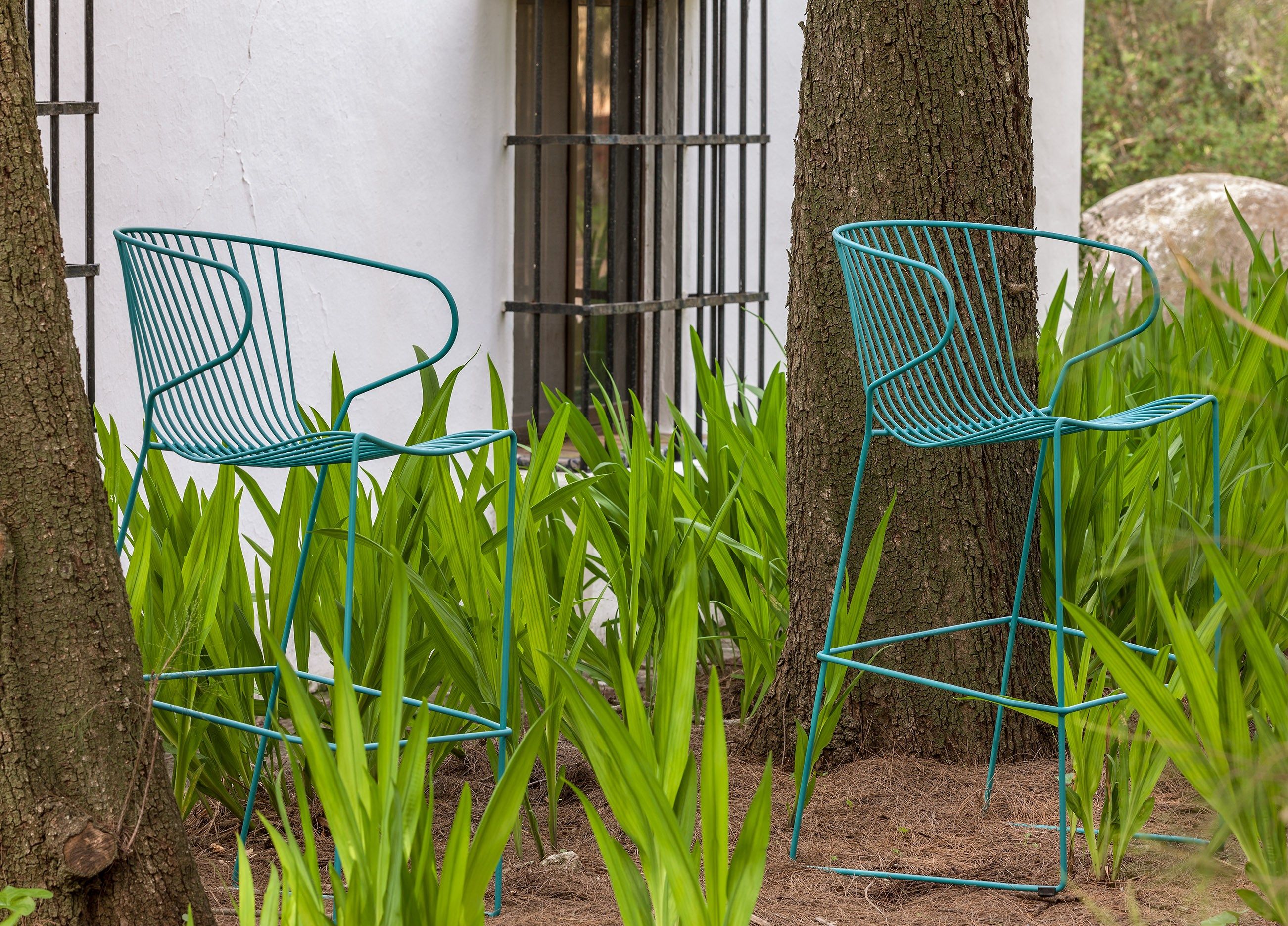 Стальной садовый стул с подлокотниками iSimar Bolonia ARCH-00047054 - Вид №4