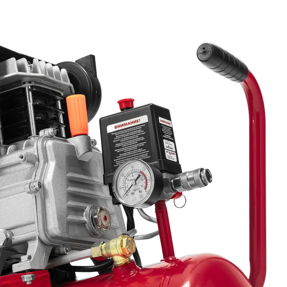 Компрессор сетевой поршневой масляный Kronwerk 58104, 24 л 220 л/мин STLM-2013757 - Вид №18