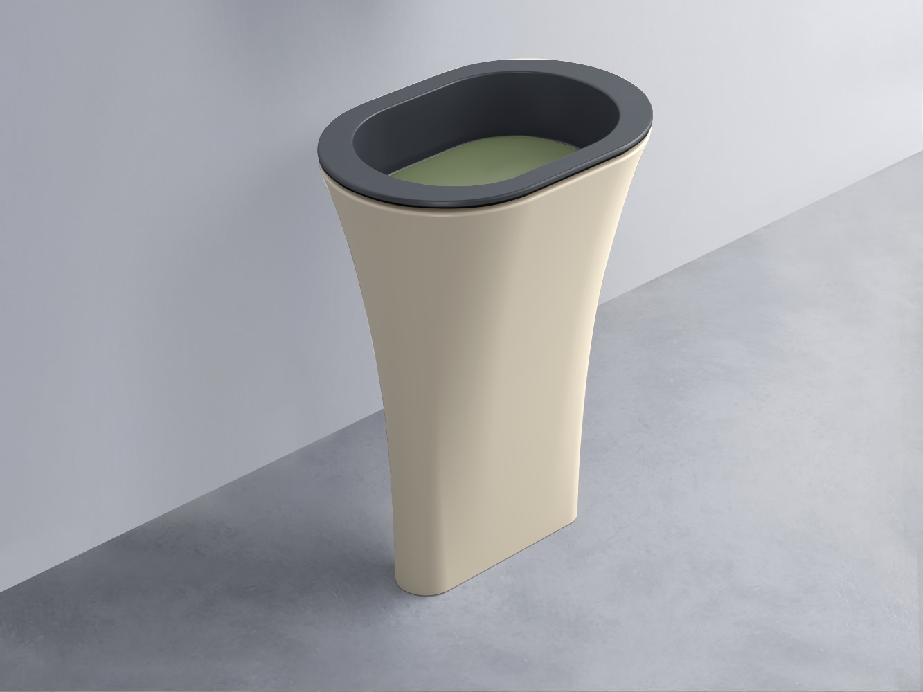 AMLA65-BA+AMPILO-AG+AMCOLO-LN Раковина Amedeo Ovale отдельностоящая cielo Enjoy + Amedeo Ceramica Cielo