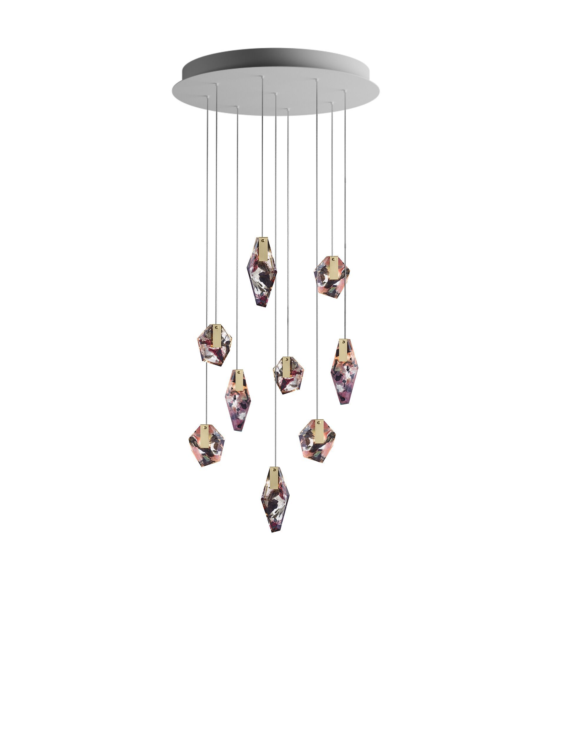 Стеклянная светодиодная люстра bomma Фрагменты ARCH-00010627 - Вид №1