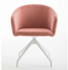 Luxy Вращающееся кресло из ткани с подлокотниками Bloom 4blfn92, 4blfb94