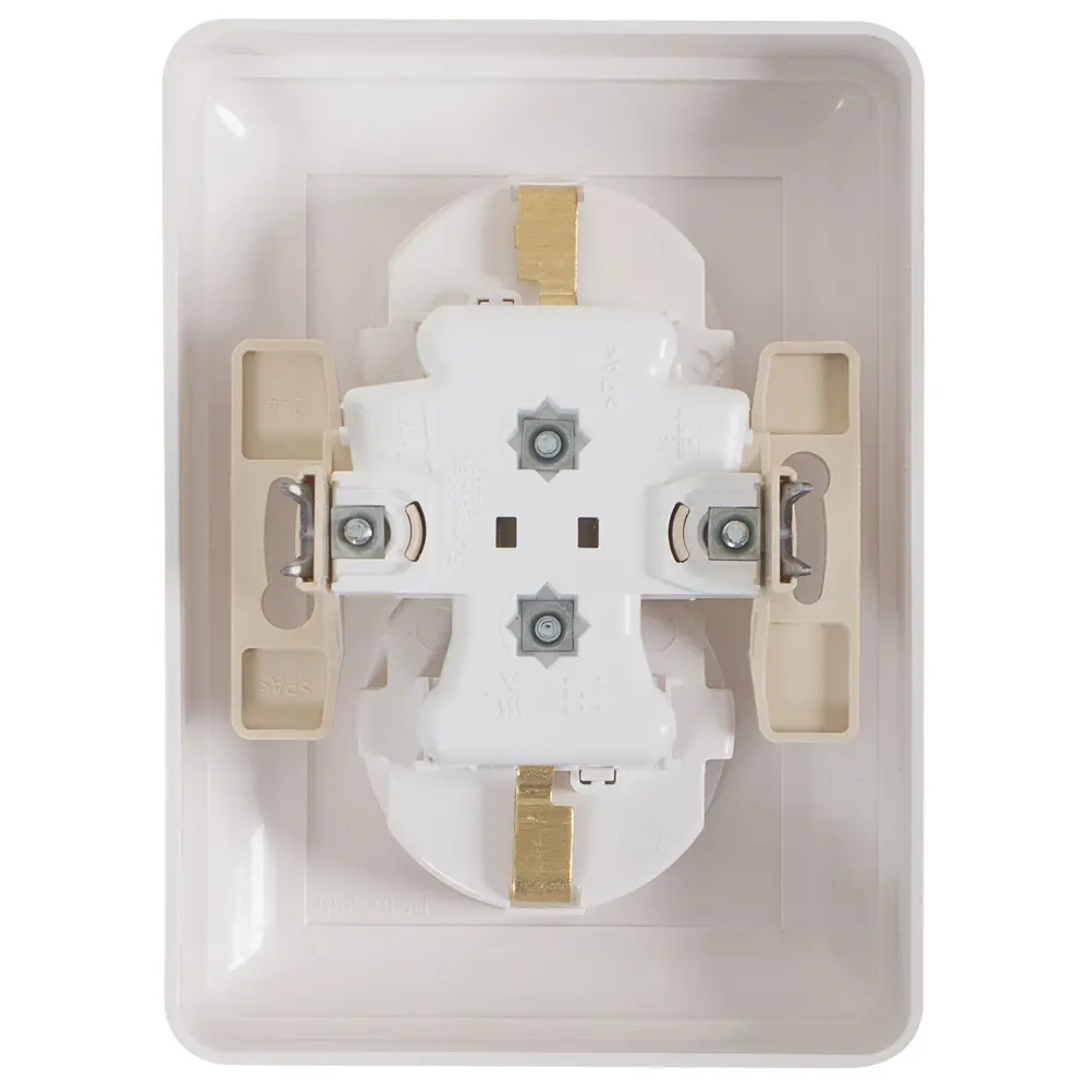 Двойная розетка SYSTEME ELECTRIC W59 с защитными шторками и заземлением 18799092 STLM-0012737 - Вид №2