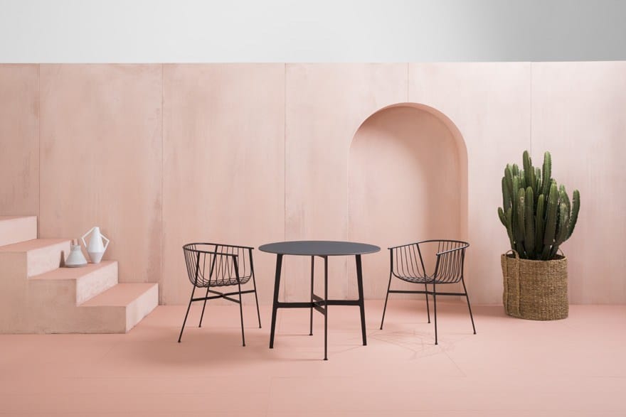 Мраморный круглый садовый стол SP01 ARCH-00071533 - Вид №3