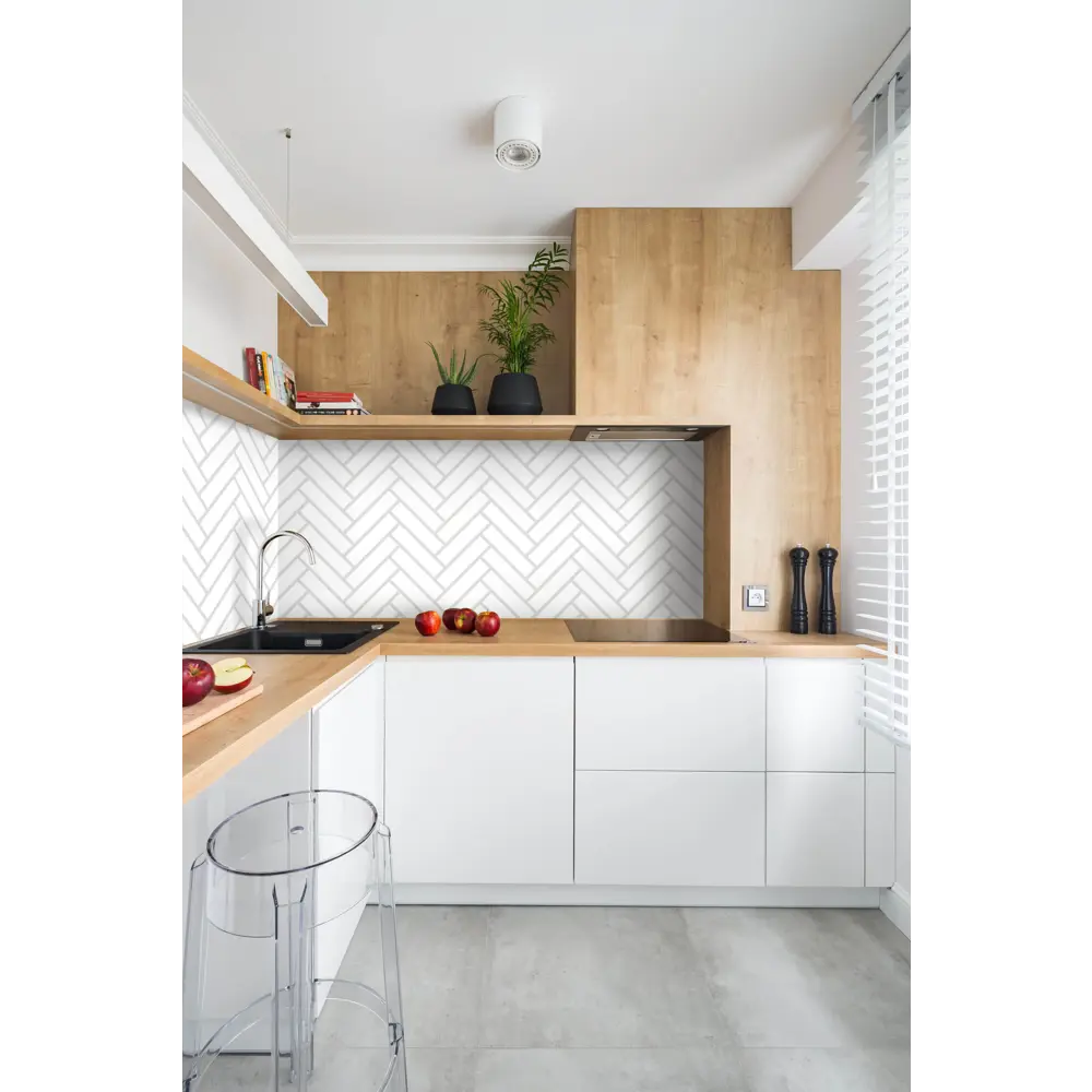 Панель ПВХ листовая 960х485х3 мм Сноу 0.47 м² Santreyd STLM-2114400 - Вид №3