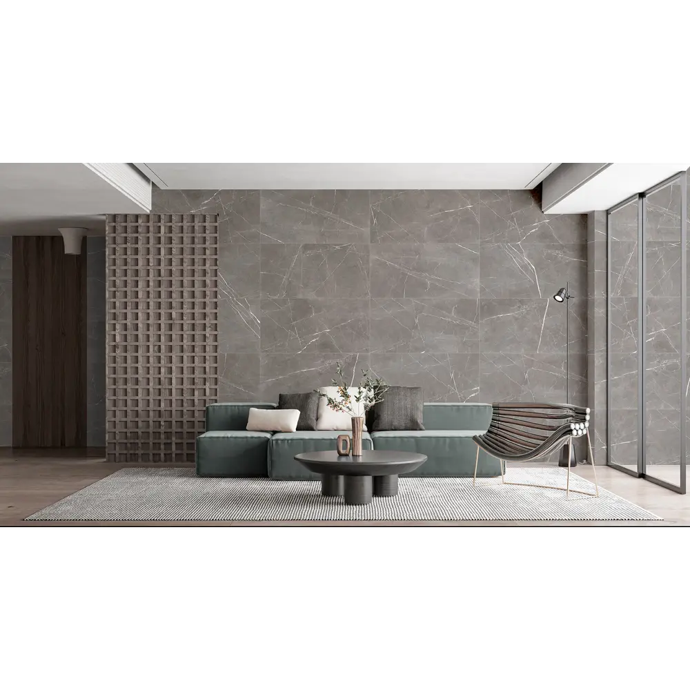 Глазурованный керамогранит Global Tile Encanto_GT 60x120 см 1.44 м² лаппатированный цвет серый 89456547 STLM-2165434 - Вид №6