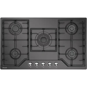 98292488 Газовая варочная панель Graude GS 90.1 SM 86 см 5 конфорок цвет черный STLM-1405058