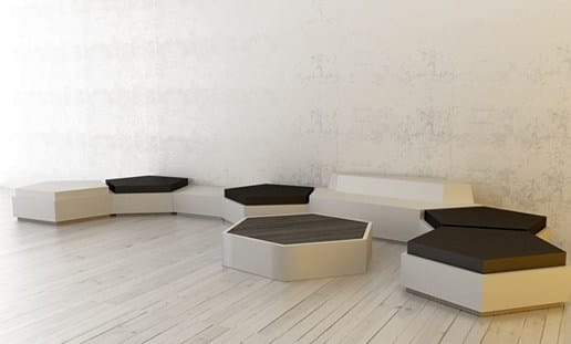 3-местный QM Foam Contract диван Quinze & Milan PENTAGON SOFA SMALL ARCH-00144305 - Вид №1