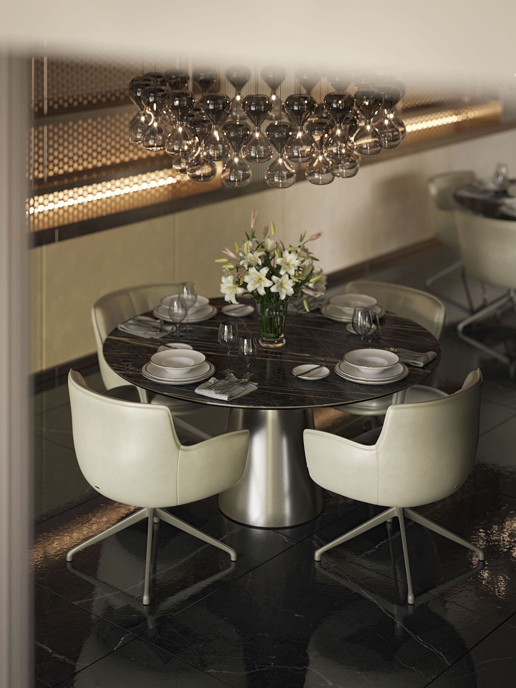 Круглый керамический стол Cattelan italia Yoda ARCH-00099271 - Вид №2