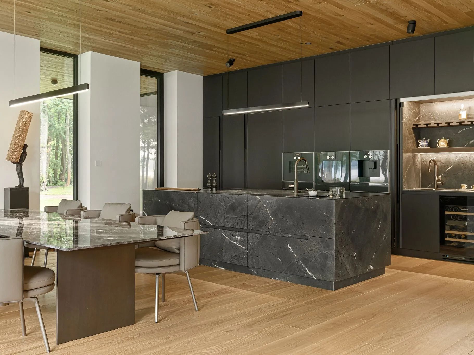 Кухня на заказ с островом Zajc Monolith ARCH-00050895