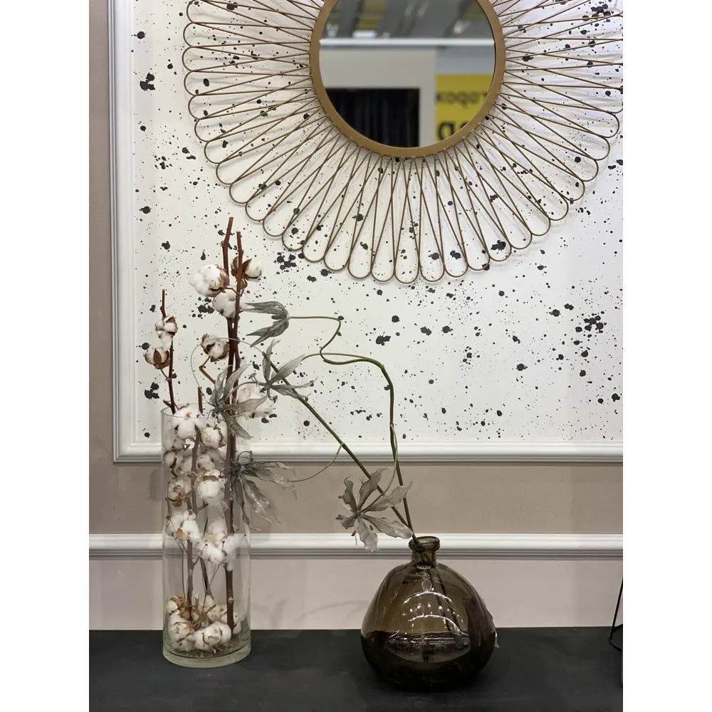 Ваза из переработанного стекла, цвет серый Atmosphera STLM-2054210 - Вид №2