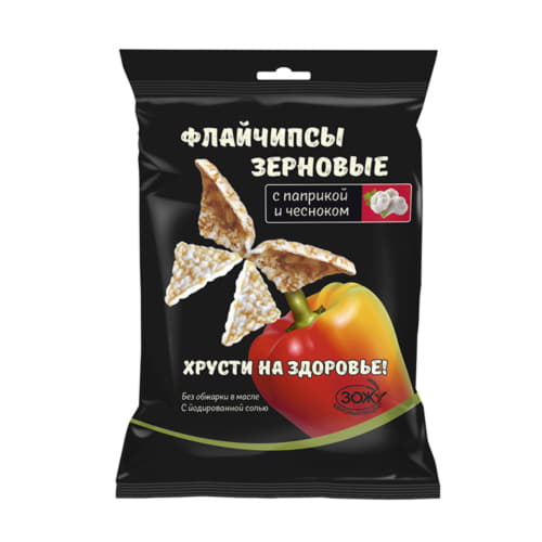 Флайчипсы зерновые с паприкой и чесноком 40 г Santreyd 13129 - Вид №1