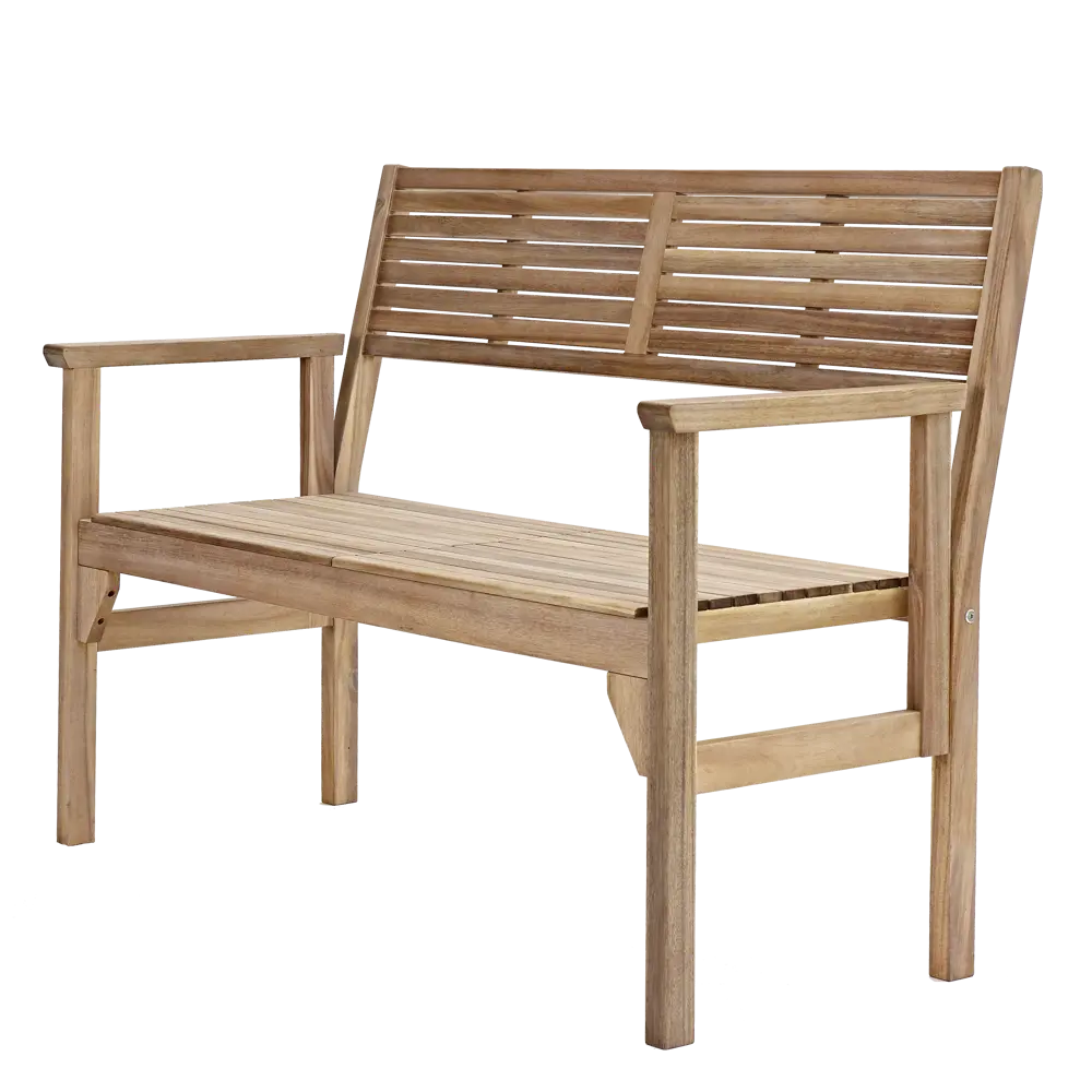 Скамья садовая Naterial Solis 120х55х90 см дерево светло-коричневая STLM-2177163