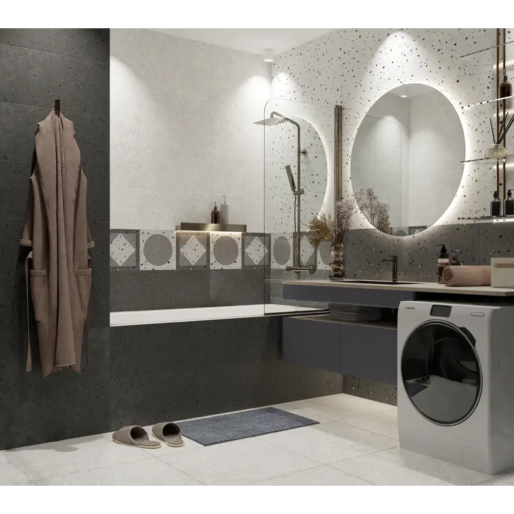 Керамин Салерно 7 — настенная плитка с эффектом терраццо для современного интерьера 89398689 STLM-1573361 - Вид №5