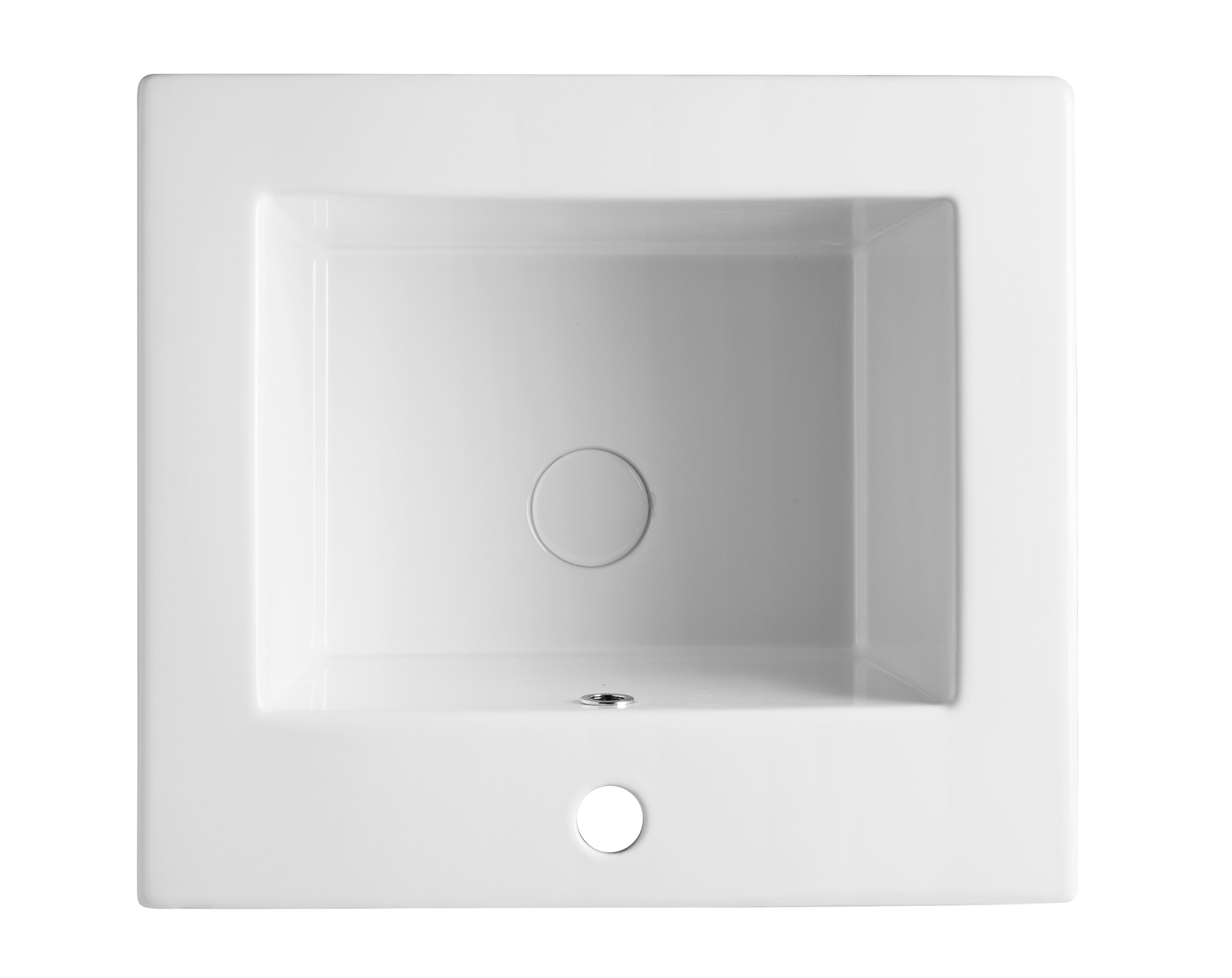 Прямоугольная керамическая раковина с переливом COLAVENE Alaqua ARCH-00153224 - Вид №7