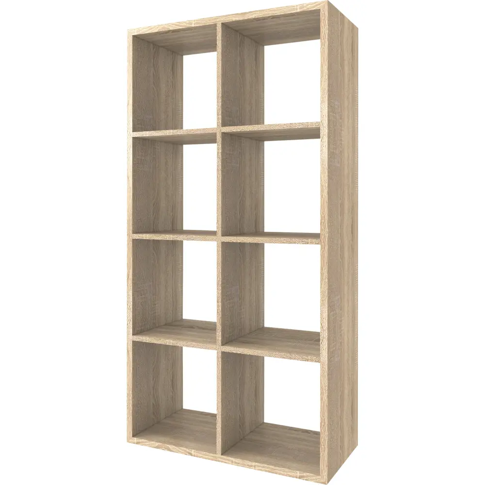 Стеллаж 8 секций 70x137x31 см, ЛДСП, цвет дуб сонома 18079651 STLM-2023576 Santreyd 