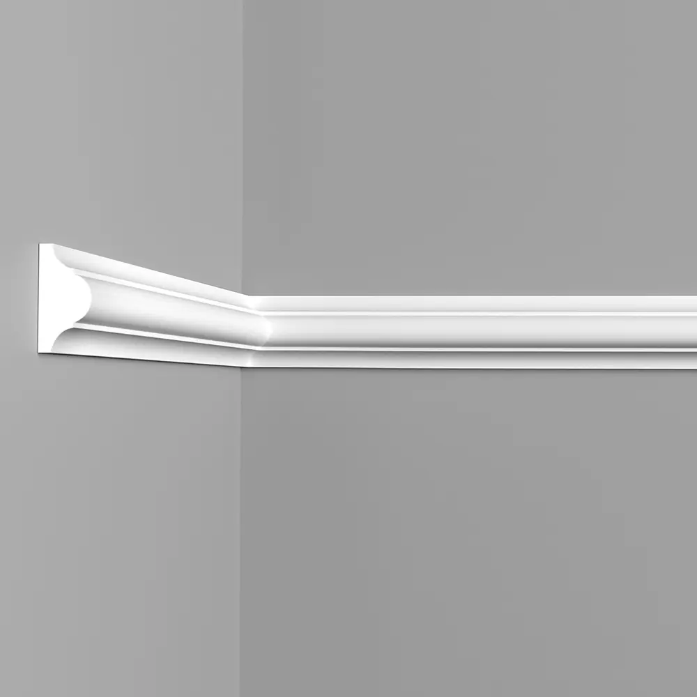 Молдинг настенный полистирол ударопрочный Classic 1 белый 26x13x2000 мм Santreyd STLM-2142006