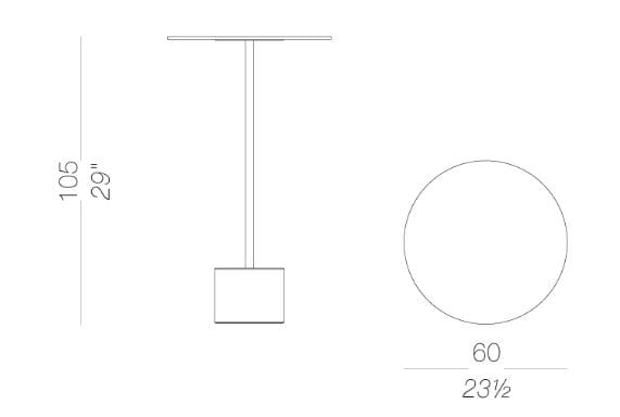Круглый садовый столик Lapalma JEY OUTDOOR ARCH-00071177 - Вид №22