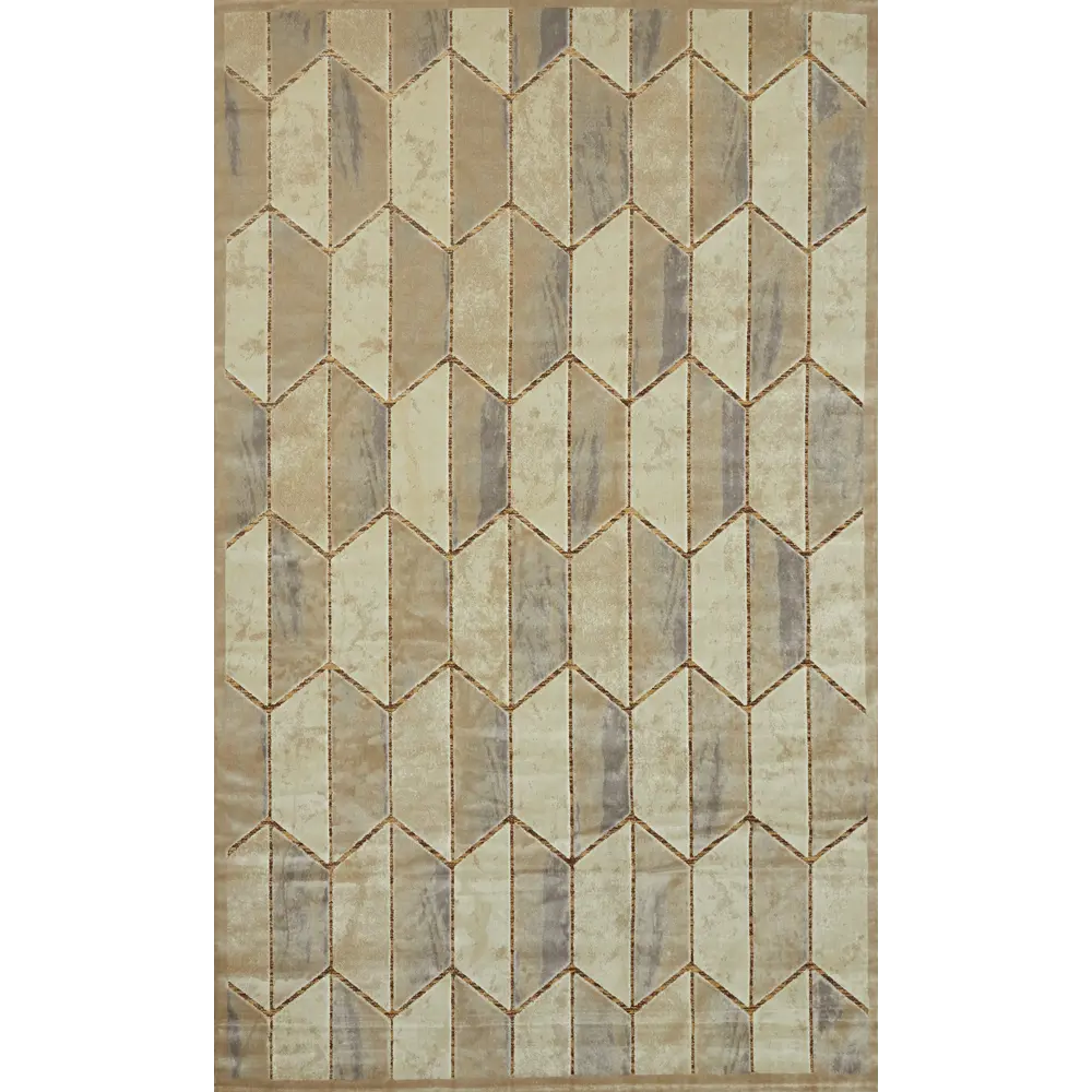 Ковер вискоза Рим 1074J 160x235 см цвет бежевый CTIM STLM-2095464 - Вид №1