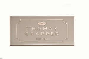 TCTINVEG Thomas Crapper Декоративная плитка с логотипом Веллум Thomas Crapper