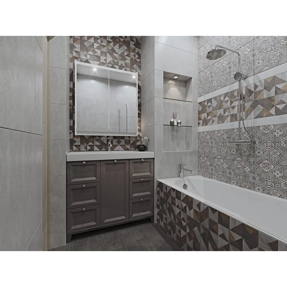 Плитка настенная Wood «Мозаик» 35x25 см 1.4 м2 BELANI STLM-2190937 - Вид №3