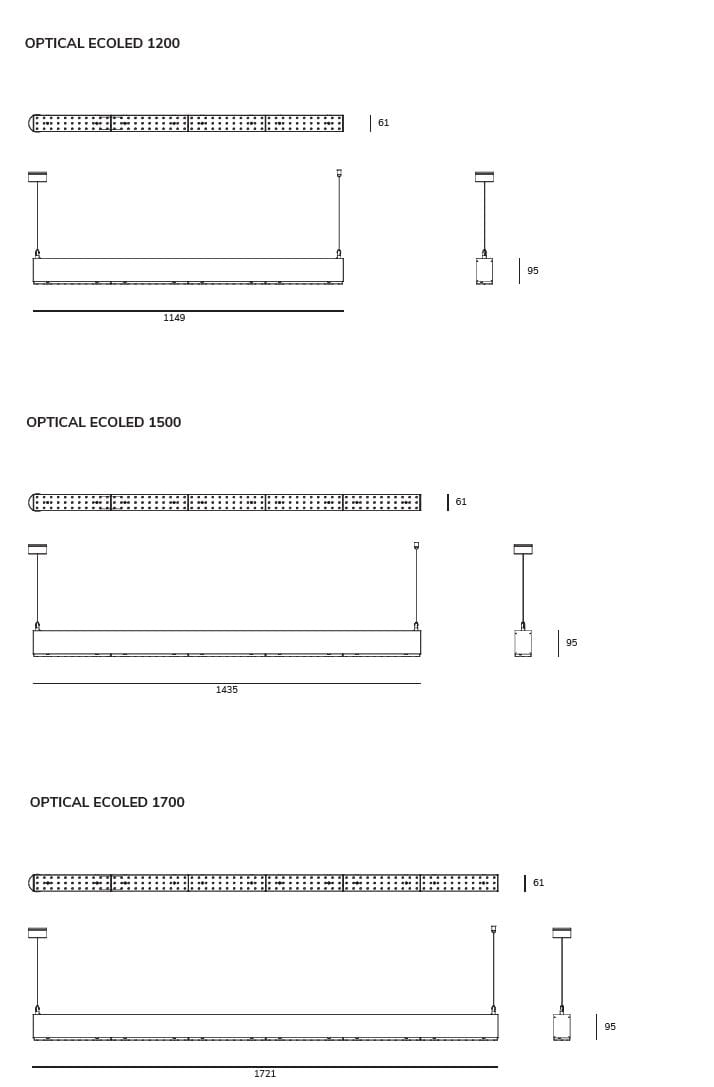 Алюминиевый светодиодный подвесной светильник Exporlux OPTICAL ECOLED SU ARCH-00110863 - Вид №3
