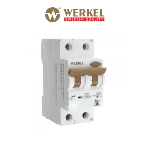 Дифференциальный автомат Werkel W922P164 2P C40 А 30 мА 6 кА C a065619