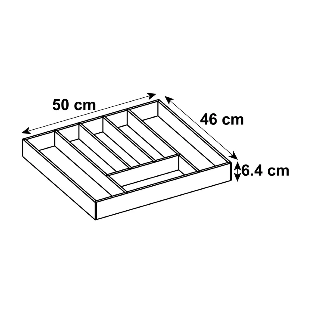 Лоток для столовых приборов Delinia 49.8x6.4x44.6 см бамбук цвет жёлтый 80050635 STLM-2157296  - Вид №11