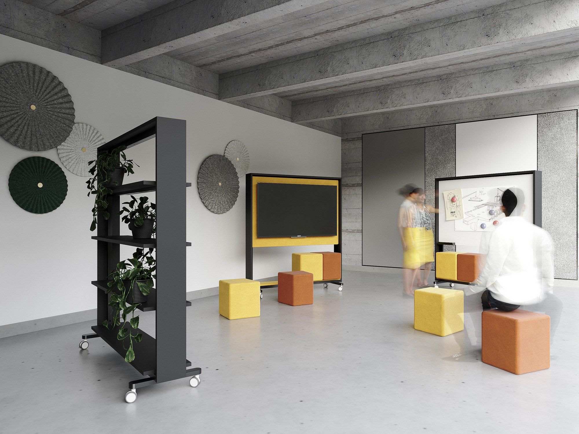 Отдельно стоящая доска объявлений MDF с оттоманкой из ткани Grado Design Walker ARCH-00019730 - Вид №3